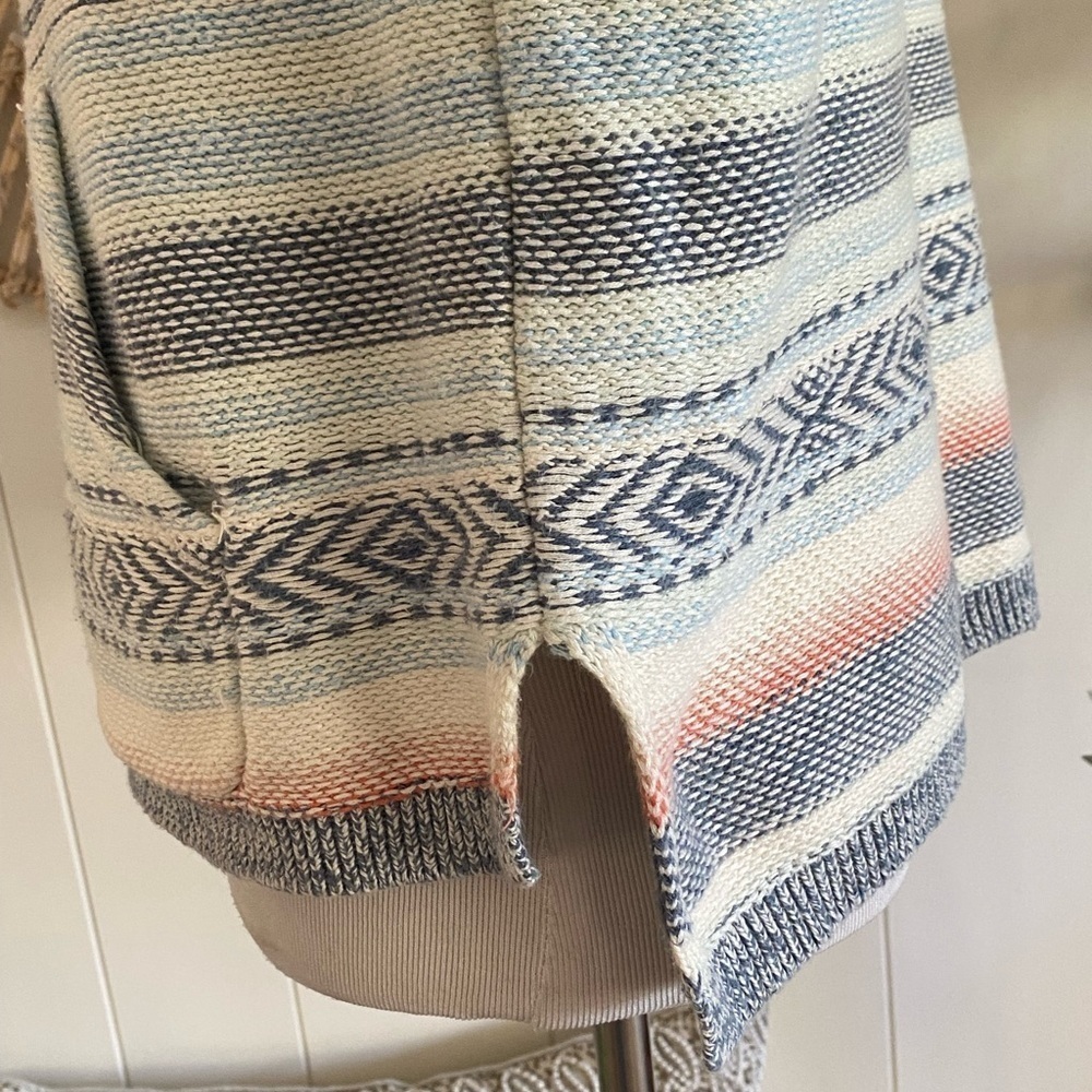 Faherty Mesa Sweater Poncho Hoodie in Sierra Paradise Size XS - Picture 5 of 9